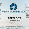 Beetroot Organic Nitrate Boost Capsules - 60 Count - Black Own Supplements