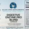 Digestive Enzyme Supplement Pro Blend with Makzyme-Pro - 60 Caps - Black Own Supplements