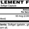 Vitamin D3 2000 IU Softgel Supplement for Bone Health & Energy Boost - Black Own Supplements